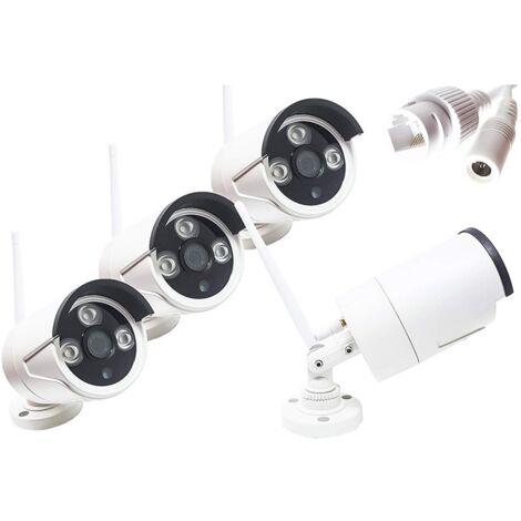 KIT VIDEOSORVEGLIANZA WIRELESS FULL WIFI HD IP 8 TELECAMERE NVR LAN REMOTO 3G HD 500