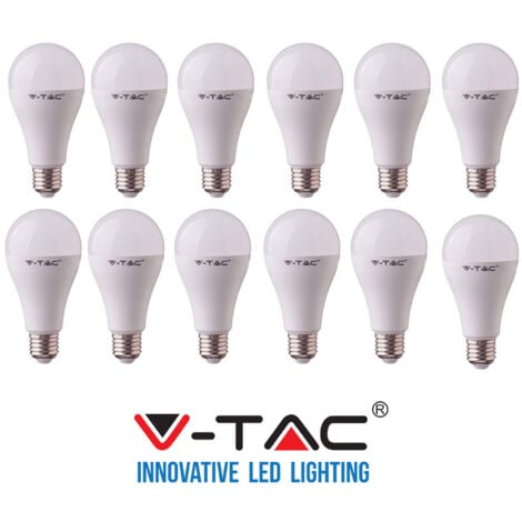 12 LAMPADINE LED V-Tac Bulbo E27 9W WATT LAMPADINA LUCE FREDDA