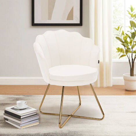 Chaise Capitonnée En Lin Gris – Style Rétro, Salle à Manger, Neuve