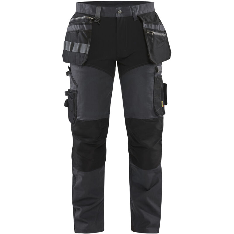 Arbeits-Hose Stretch 1599 - Dunkelgrau/Schwarz 3XL - FR(54) - SE(C60 ...