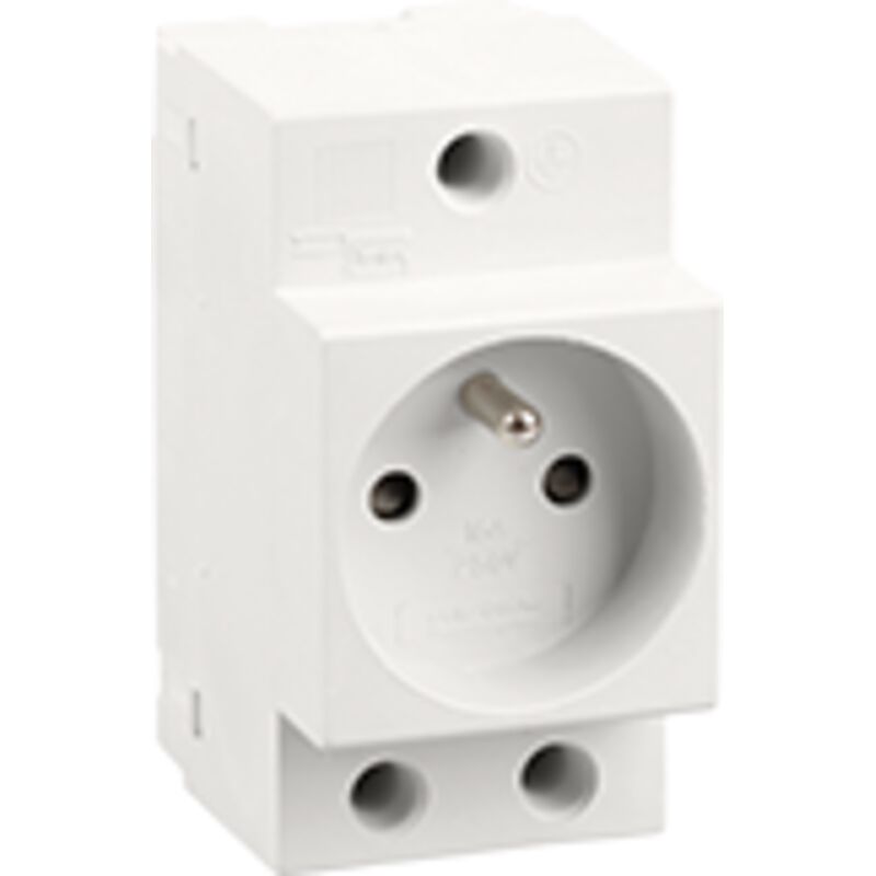 Presa Modulare Doppia Thomson NF 16A 2P+T Per Quadro Elettrico - Autoclip, 3500W, 2 Anni Di Garanzia - 6