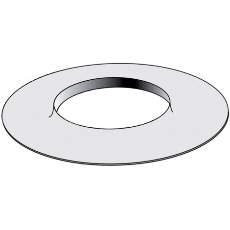 Abschlussrosette Ø 100mm weiß EPDM