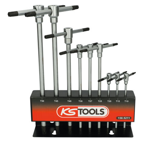 Schlüsselhalter TORX mit T-Griff, 9 Stück (1/2)