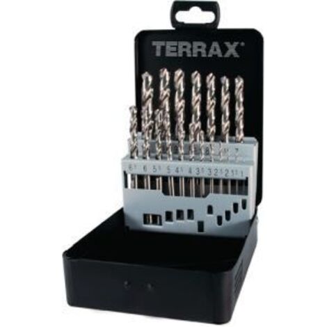 Geschenkset 19 HSS-Bohrer, geschliffen, Ø1 bis 10 mm