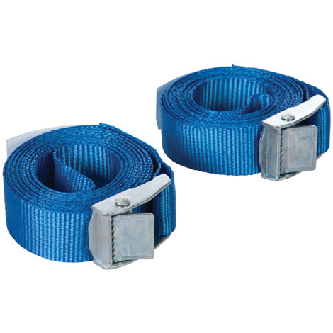 Polypropylen-Spannbänder mit Schnappverschluss - 2 Stück, 2,5 m x 25 mm