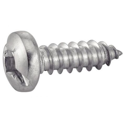 Schraube für Blech mit zylindrischem Kopf, quadratischer Schlitz - Edelstahl A2 4,2x13 mm - Packung mit 500 Stück (1/3)