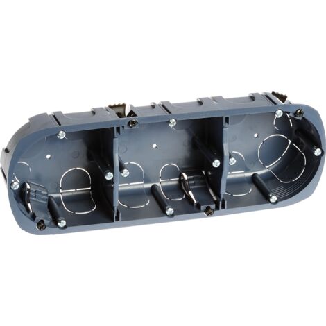 Mehrmaterial-Schaltkasten - 3 Plätze - Ø67/68mm - XL ULTRA Tiefe 40mm