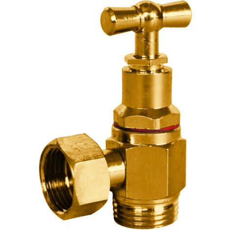 Wasserhähne für WC-Reservoir - Gebürsteter Winkel - Männlich Weiblich 12x17