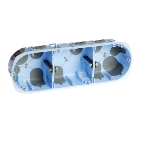 Eingebauter wasserdichter Gehäusekasten - 3 Anschlüsse - Ø67/68 - Abstand 71mm - Air'métic Tiefe 50mm