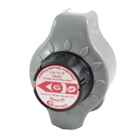 Sicherheitsdruckminderer für Propan, niedrigdruck, männlich - männlich 20x150 1,3 kg/h 37 mbar