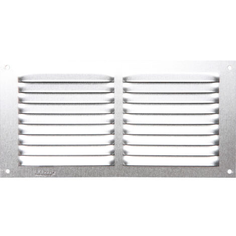 NatÃ¼rliche Aluminium-LÃ¼ftungsgitter - Aufklappbar 400x200