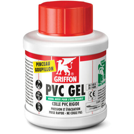 PVC-Kleber Trinkwasser-Gel - im Eimer - mit Pinsel, Eimer 1L