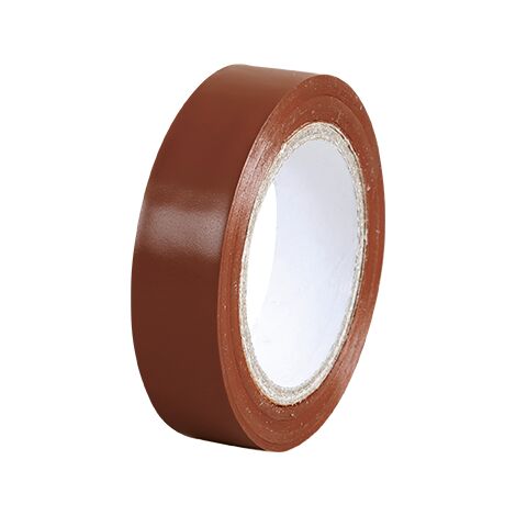 Elektrisches Isolierband 15 mm x 10 m Farbe Braun