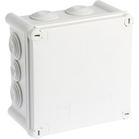 Quadratische Schraub-Derivationsbox, wasserdicht, 1/4 Drehung - 960°C - IP55 - SUM'OHM 130x130x75