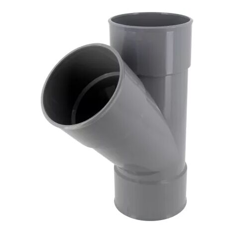Einfache PVC-Abflusskappe 45° Weiblich Weiblich Ø125