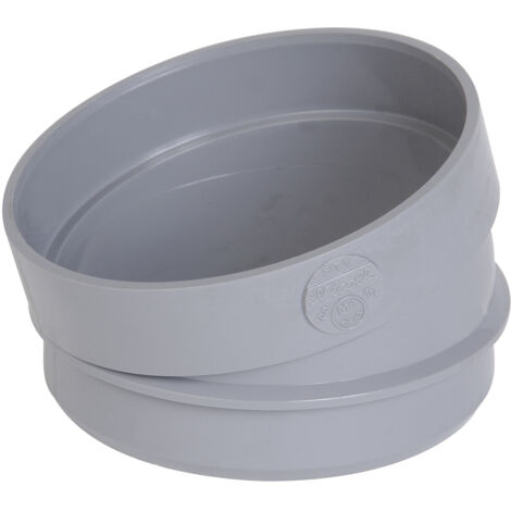 PVC-Kniegelenk-Abfluss Männlich - Weiblich 15° - ∅100