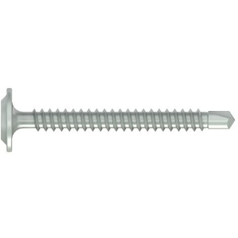 Selbstausbohrende Holz-auf-Metall Schrauben – Flachkopf – Verzinkt Stahl 4,2x65 mm – PH2 – 250er Pack (1/3)