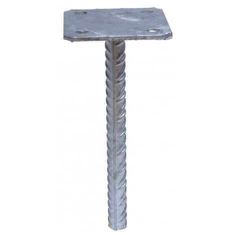 Einfacher PfostenfuÃŸ mit Platte PPSP 130x130mm â€“ StÃ¤rke 4mm