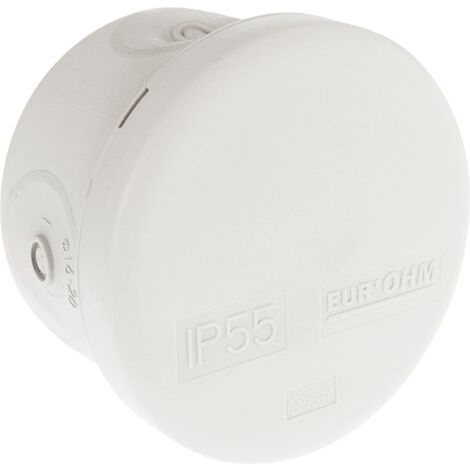 Wasserdichte, super-ökologische Verteilerdose 650°C - IP55 - SUM'OHM Ø60x40 - 4 Anschlüsse