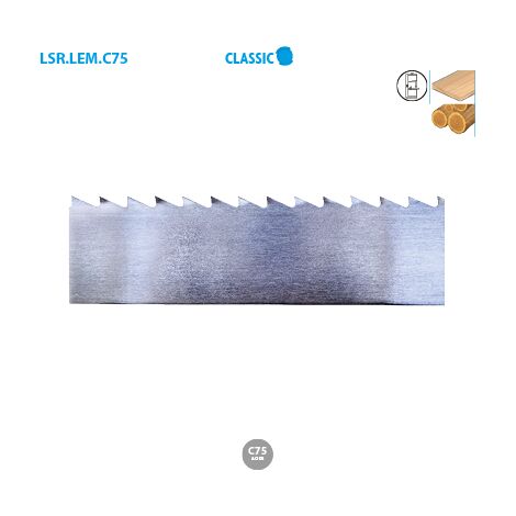 Maßgeschneidertes Stahlbandsägeblatt Classic Breite 20 mm Länge 2630 mm Dicke 0,5 mm TPI (Zahnteilung) DC6