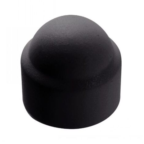 Schwarz sechskantige Mutternkappe - RAL 9005 - Polyethylen M20 - Packung mit 25