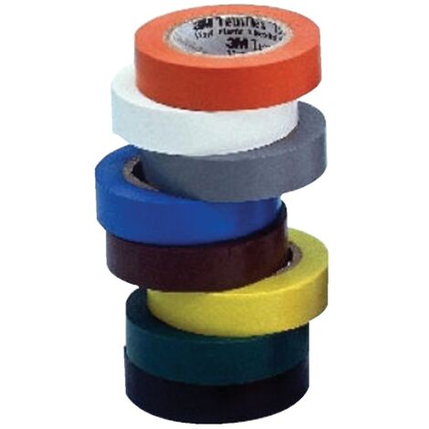 PVC-Klebeband für Elektrokabel – 15 mm breit – 10 m lang, rot