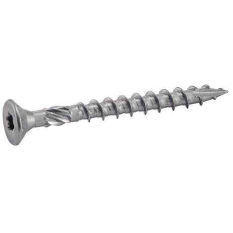 Weiche Holzschraube mit Senkkopf und Sechskant - Edelstahl A2 5x50/35 mm - 200 Stück in der Packung