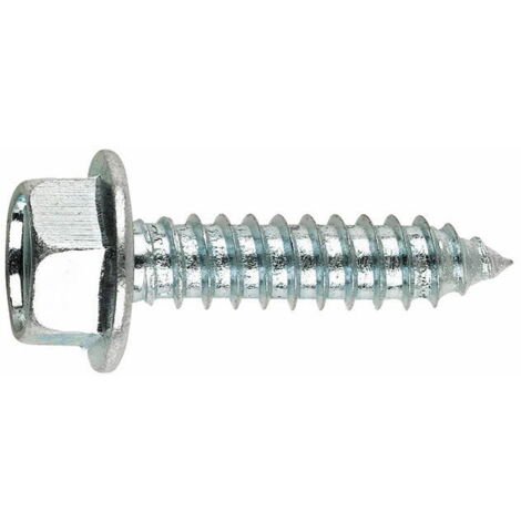 Blechschraube - Sechskantkopf - Verzinkt 6,3 x 25 - Packung mit 500 (1/2)