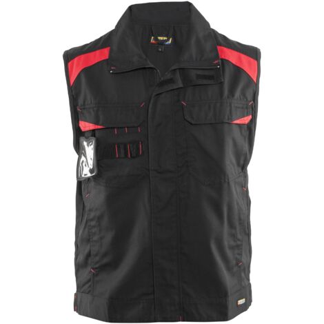 Arbeitsschutzweste ohne Ärmel Industrie 3164 Schwarz/Rot M