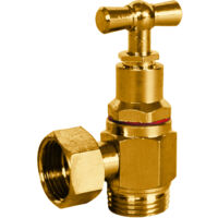 Wasserhähne für WC-Reservoir - Gebürsteter Winkel - Männlich Weiblich 12x17