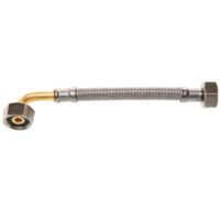 Flexibler Edelstahl-Schlauch Biegung Standard - Sanitäre Anwendung - Ø8mm Schlauch mit Dichtung - Femelle/Femelle 15x21 - 500mm