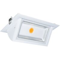 Einbaulicher, neigbarer rechteckiger Spot STELLA 235x145mm - 3000K Warmweiß - 30W