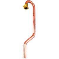 Abknickter Ausgangsarm 180° Weiblich mit JPC - Kupfer-Übergangswinkel zum Löten Ø22CU - G4