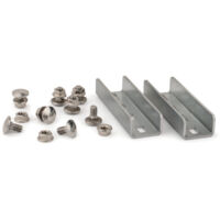 Solar-Schiene perforiert INDEXTRUT mit DIN-603 A2 Schrauben und DIN-6923 A2 Muttern. Geeignet für GP-XS 41x1,5-Schiene - M8x16