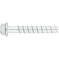 Betonzaunkopf mit sechskantigem Kopf – Verzinkte Abdeckung – ETE-zertifiziert Option 1 Ø8 x 120 – Packung mit 25 Stück