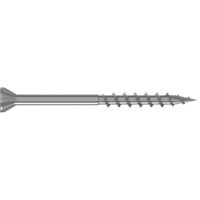 Terrassen-Schraube - Senkkopf - Teilgewindet - Spaltkeilspitze - Edelstahl A4 - Torx 4,2x75mm - T20 - Packung mit 100