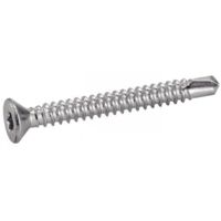 Selbstbohrende Senkkopfschrauben sechslappig - Stahl Zn 4,8x32 mm - Packung mit 250