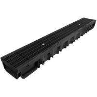 Pegasus Rinne mit 2 technischen Polymergittern - 130 x 75 x 1000 mm