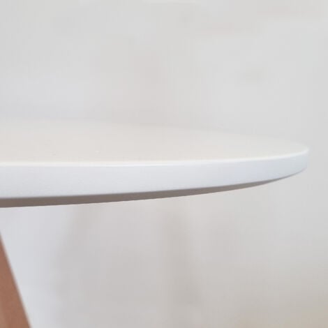 Table à manger ronde scandinave blanche 80cm - Oslo