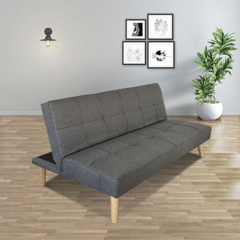 Banquette Clic Clac 3 places gris - Siljan