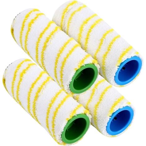 Rouleaux de remplacement, rouleaux de remplacement Karcher FC7 FC5 FC3D FC3 (4 pièces jaunes)
