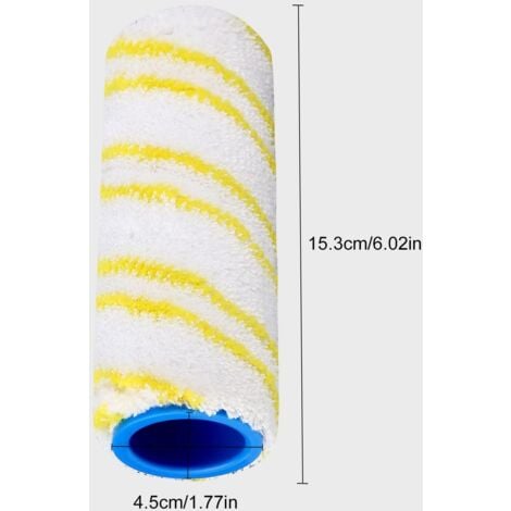 Rouleaux de remplacement, rouleaux de remplacement Karcher FC7 FC5 FC3D FC3 (4 pièces jaunes)