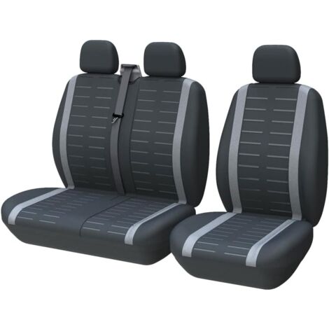 Jusch – Housse de siège voiture universelle en polyester – Protection contre taches et usure – Installation facile – Compatible avec plusieurs modèles