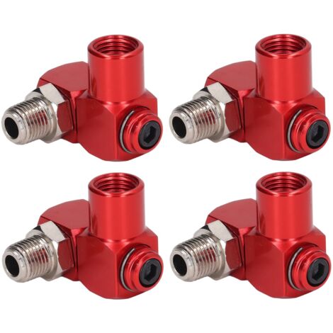 Garosa 4-Piece 1/4 Inch Air Tool Swivel Fittings - 360 Degree Rotating Pneumatic Connectors