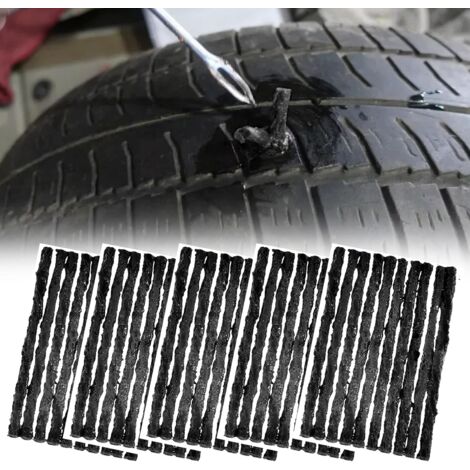 Sollbry Emergency Puncture Repair Strip,Tire Repair Ropes Rubber