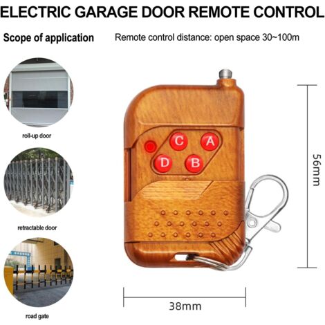 Sollbry Pack Universal Garage Door Remote Control - 433MHz - Clone for Switch, Garage Door, Rolling Gate Switch