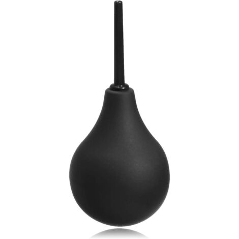 Sollbry Rectal Enema Bulbs for Men - Anal Douche for Women, BPA & Phthalate Free Reusable Vaginal or Anal Enema Cleaner with Soft Smooth Nozzle, 220ml, Black