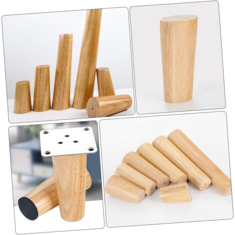 Sollbry Set Wooden Furniture Legs, Replacement Sofa Legs, Wooden Sofa Legs, Wooden Couch Legs, Wooden Sofa Feet
