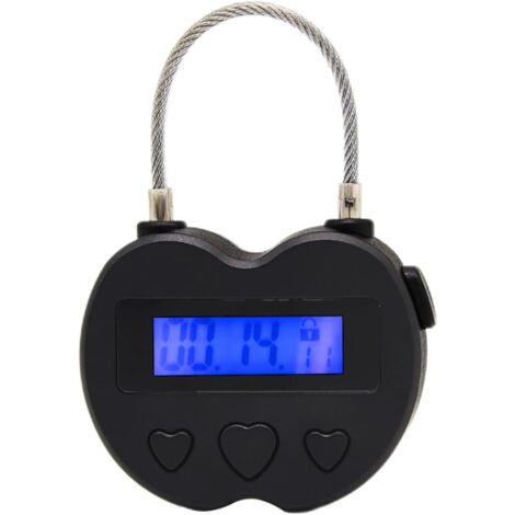 Sollbry Timer Padlock LCD Display USB Lock USB Time Lock Timer Lock Habit Habit Help, Safety Lock