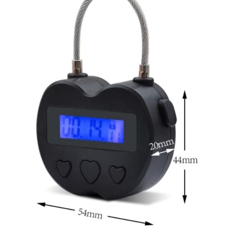 Sollbry Timer Padlock LCD Display USB Lock USB Time Lock Timer Lock Habit Habit Help, Safety Lock